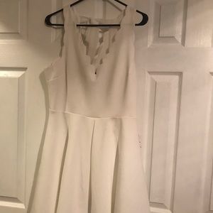 B. Darlin White scalloped dress NWT
